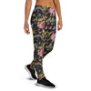 Janpanese Floral Dragon Print Women's Joggers-grizzshop