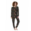 Janpanese Floral Dragon Print Women's Pajamas-grizzshop