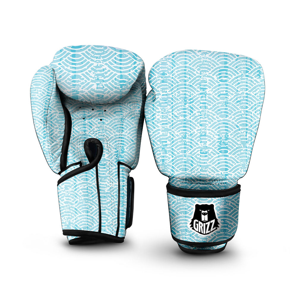 Japanese Great Wave Ancient Print Boxing Gloves-grizzshop