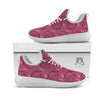 Japanese Lantern Pink Print Pattern White Athletic Shoes-grizzshop