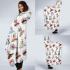 Japanese Sushi Kawaii Pattern Print Hooded Blanket-grizzshop