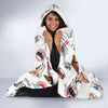 Japanese Sushi Kawaii Pattern Print Hooded Blanket-grizzshop