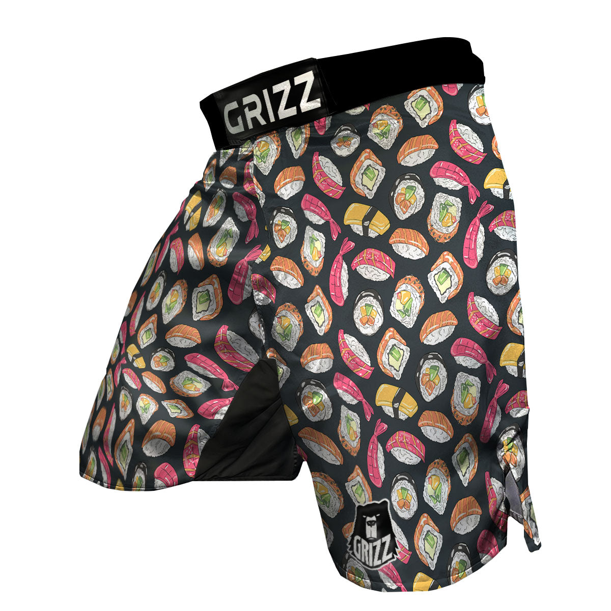 Japanese Sushi Print Pattern MMA Shorts-grizzshop
