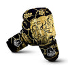 Japanese Tiger Gold And Black Print Boxing Gloves-grizzshop