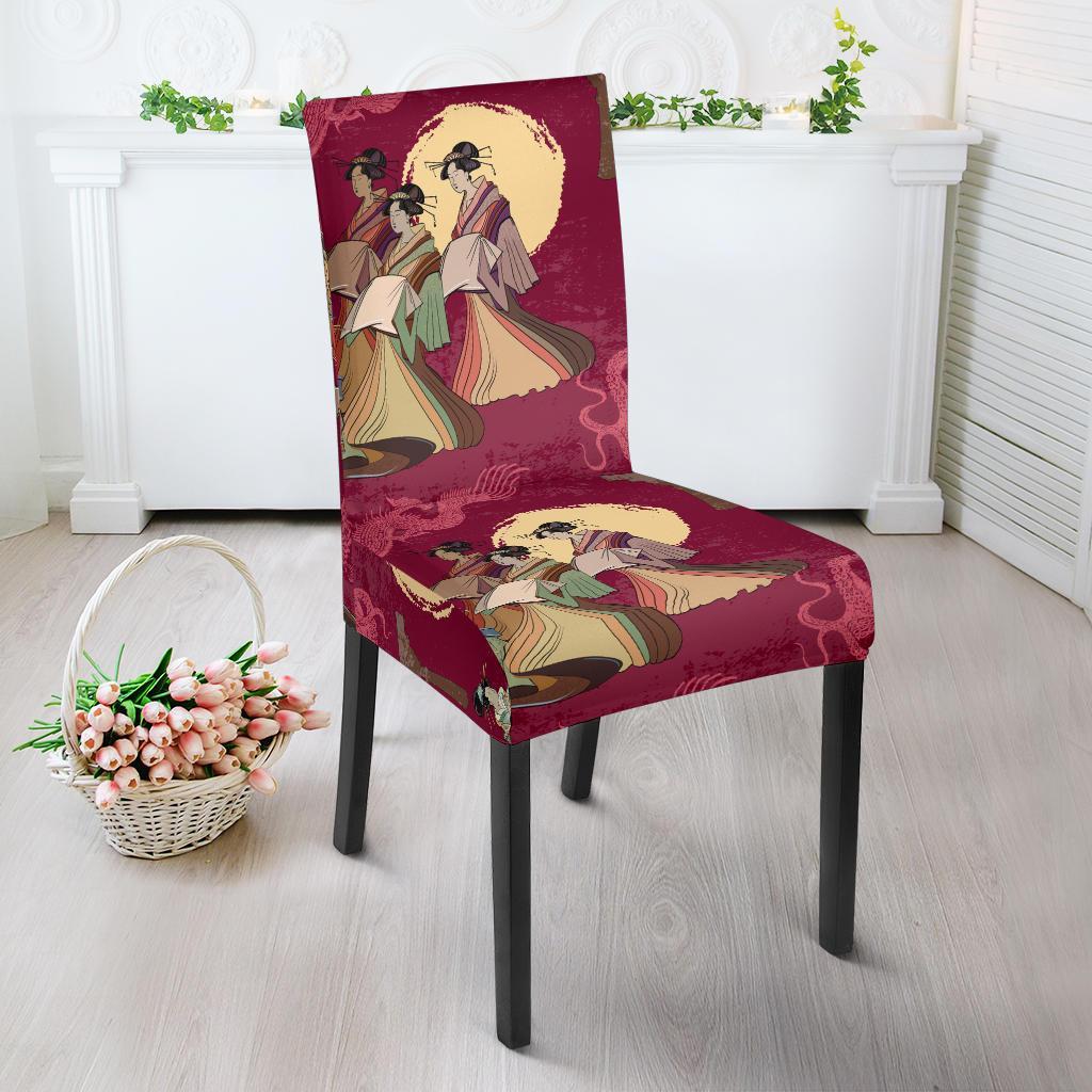 Japanese Tokyo Pattern Print Chair Cover-grizzshop