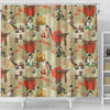 Japanese Tokyo Print Pattern Bathroom Shower Curtain-grizzshop