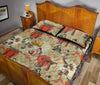 Japanese Tokyo Print Pattern Bed Set Quilt-grizzshop