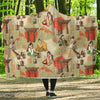 Japanese Tokyo Print Pattern Hooded Blanket-grizzshop