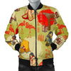 Japanese Tokyo Print Pattern Men's Bomber Jacket-grizzshop