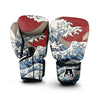 Japanese Wave Red Sun Print Boxing Gloves-grizzshop
