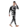 Japanese Yin Yang White And Black Print Men's Pajamas-grizzshop