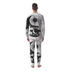 Japanese Yin Yang White And Black Print Men's Pajamas-grizzshop