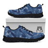 Jeans Denim Tropical Print Pattern Black Sneaker-grizzshop