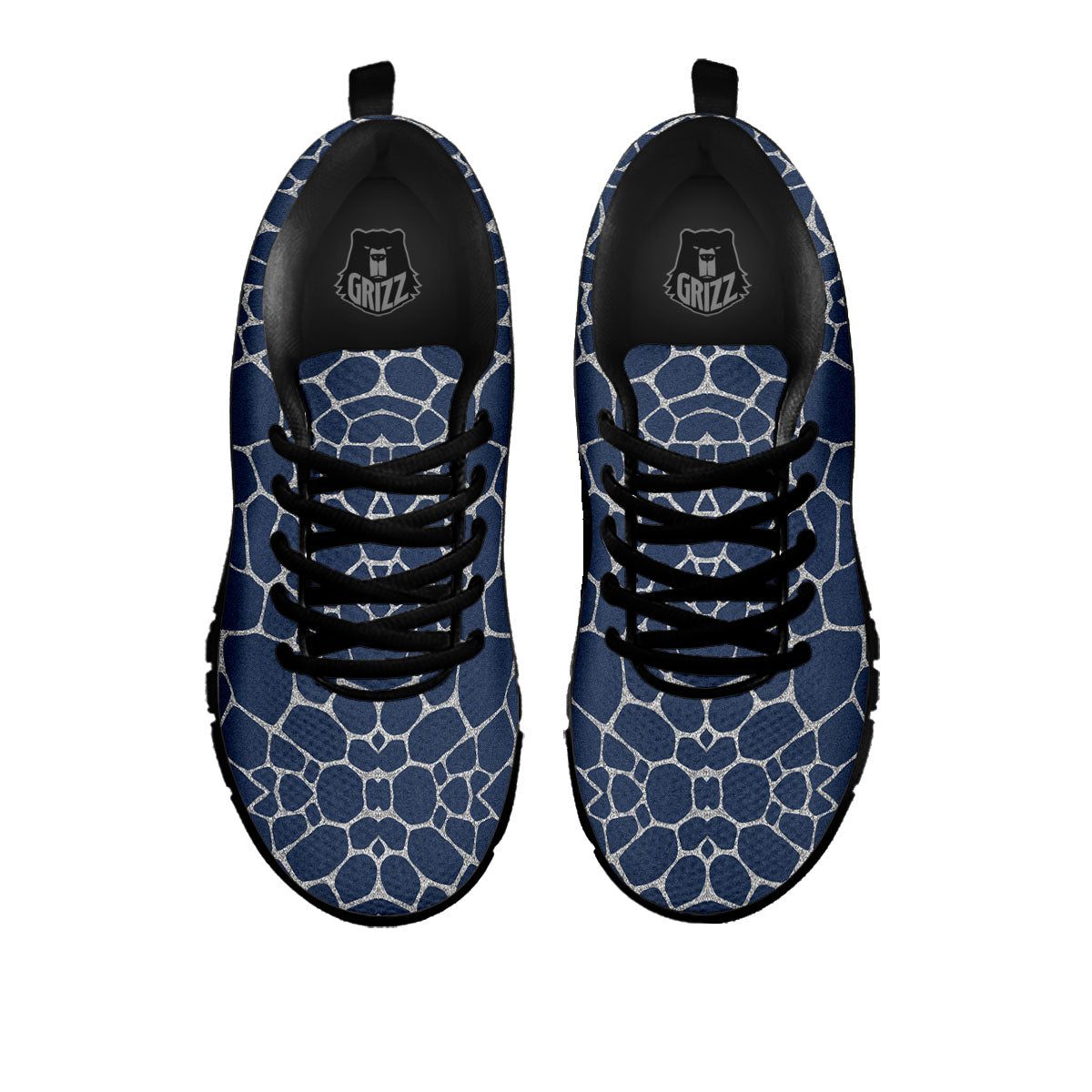 Jeans Giraffe Denim Print Pattern Black Sneaker-grizzshop