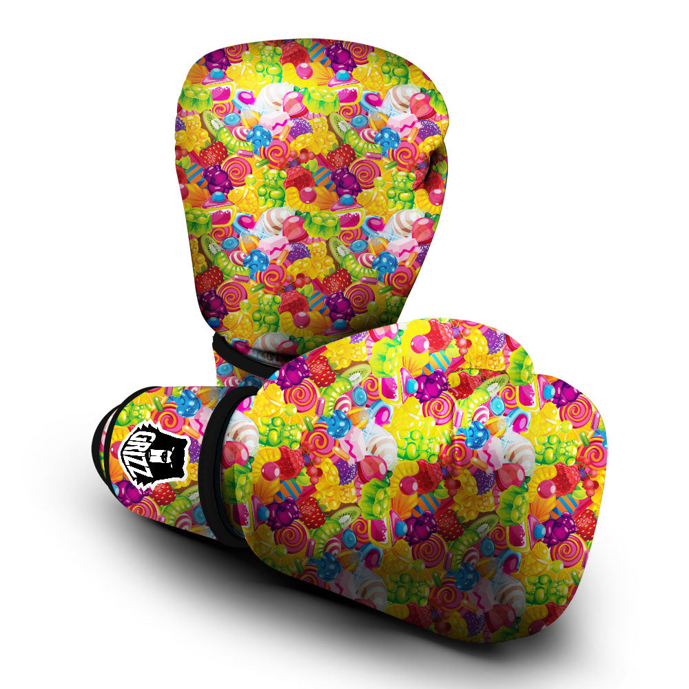 Jelly And Candy Print Pattern Boxing Gloves-grizzshop