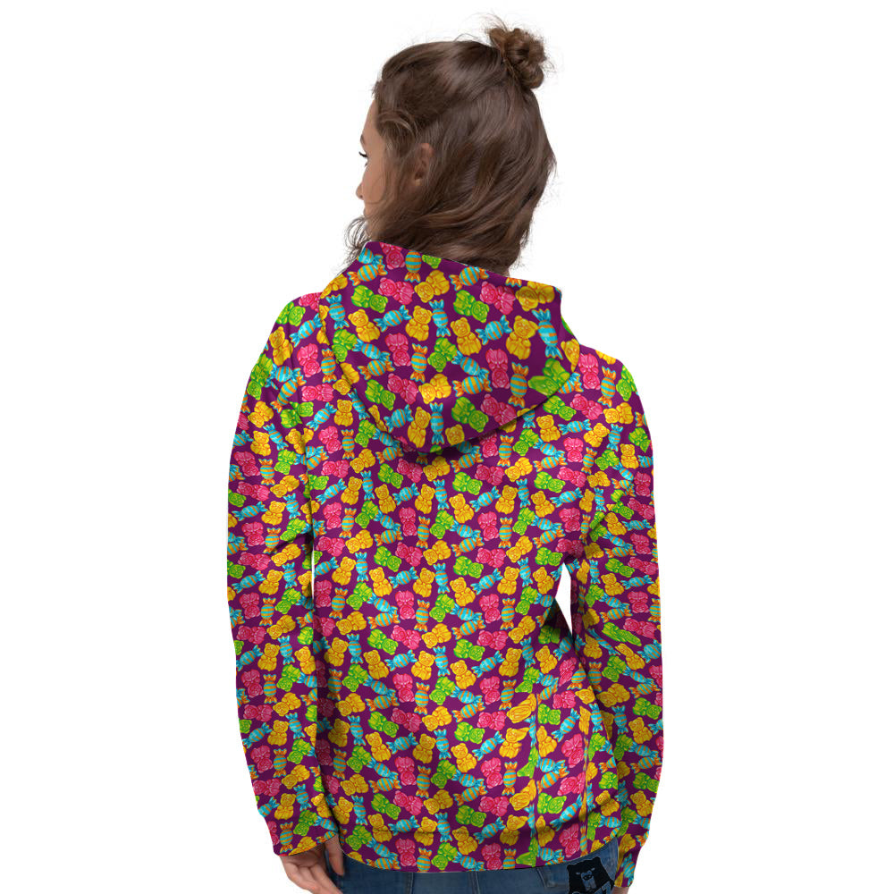 Jelly And Colorful Candy Print Women's Hoodie-grizzshop