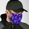 Jellyfish Cartoon Print Pattern Face Mask-grizzshop