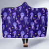 Jellyfish Cartoon Print Pattern Hooded Blanket-grizzshop
