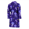 Jellyfish Cartoon Print Pattern Men Long Robe-grizzshop