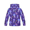 Jellyfish Cartoon Print Pattern Men Pullover Hoodie-grizzshop