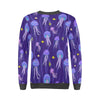 Jellyfish Cartoon Print Pattern Women's Sweatshirt-grizzshop