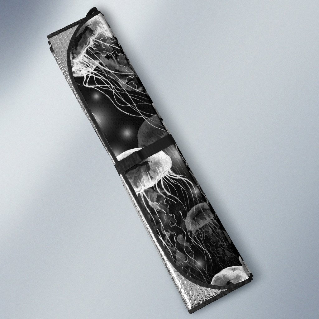 Jellyfish Pattern Print Car Sun Shade-grizzshop