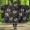 Jellyfish Pattern Print Hooded Blanket-grizzshop