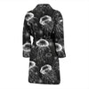 Jellyfish Pattern Print Men Long Robe-grizzshop