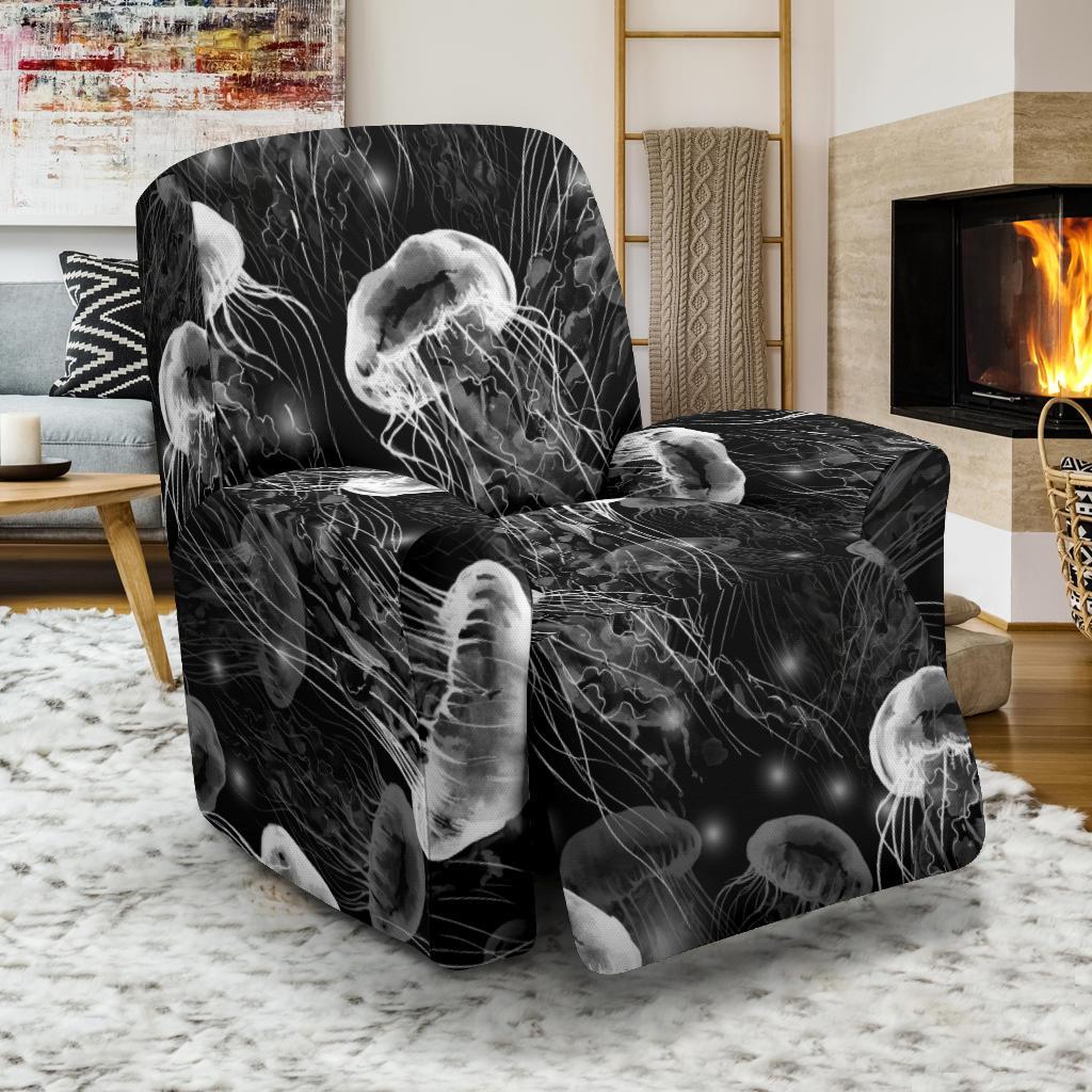 Jellyfish Pattern Print Recliner Cover-grizzshop