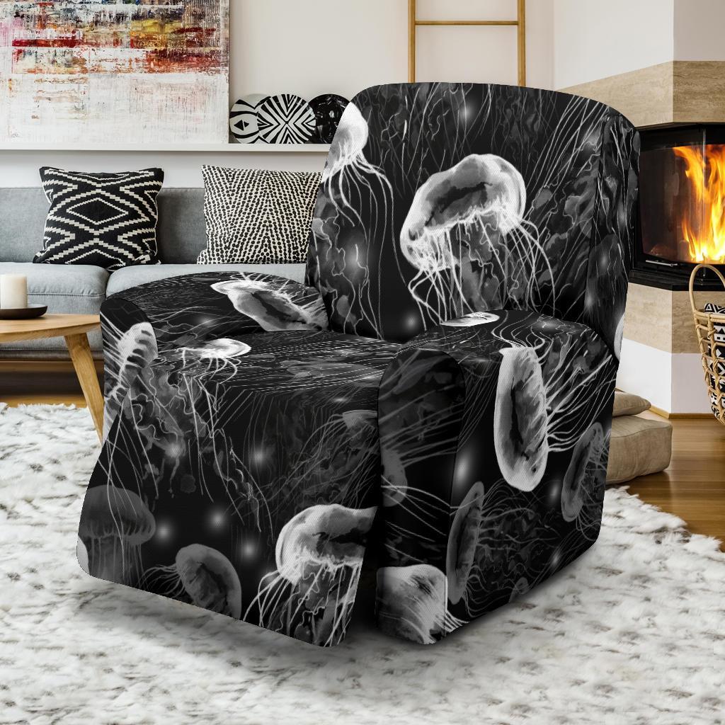 Jellyfish Pattern Print Recliner Cover-grizzshop