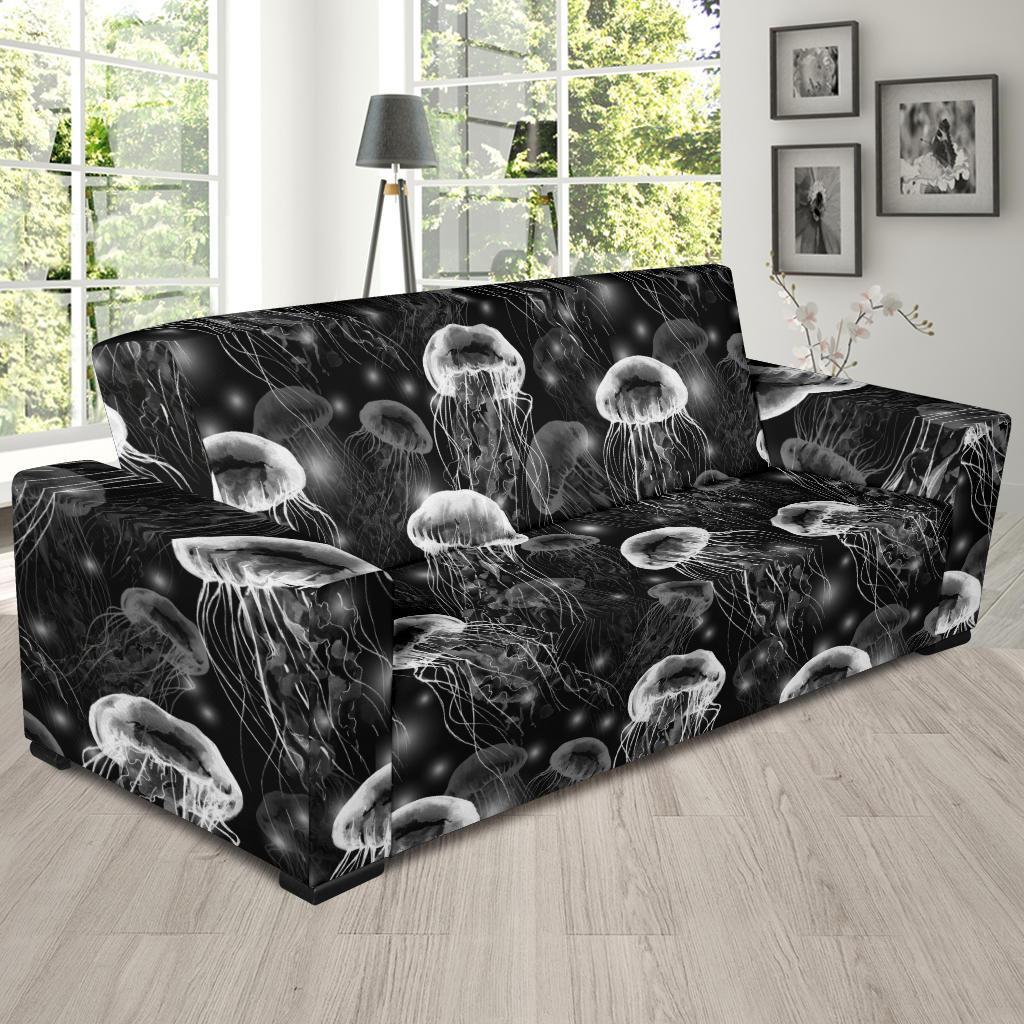 Jellyfish Pattern Print Sofa Covers-grizzshop