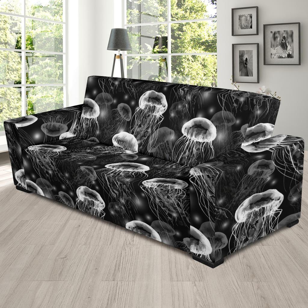 Jellyfish Pattern Print Sofa Covers-grizzshop