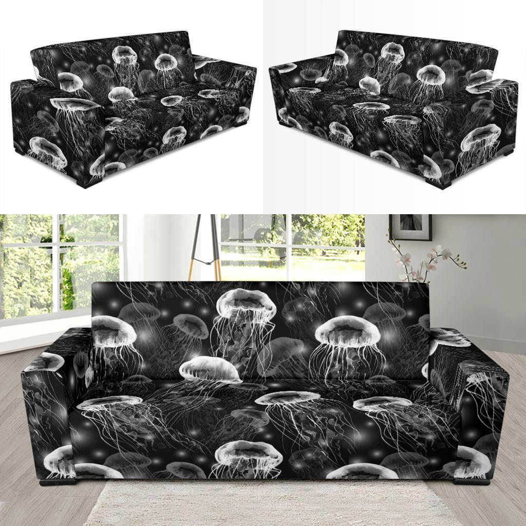 Jellyfish Pattern Print Sofa Covers-grizzshop