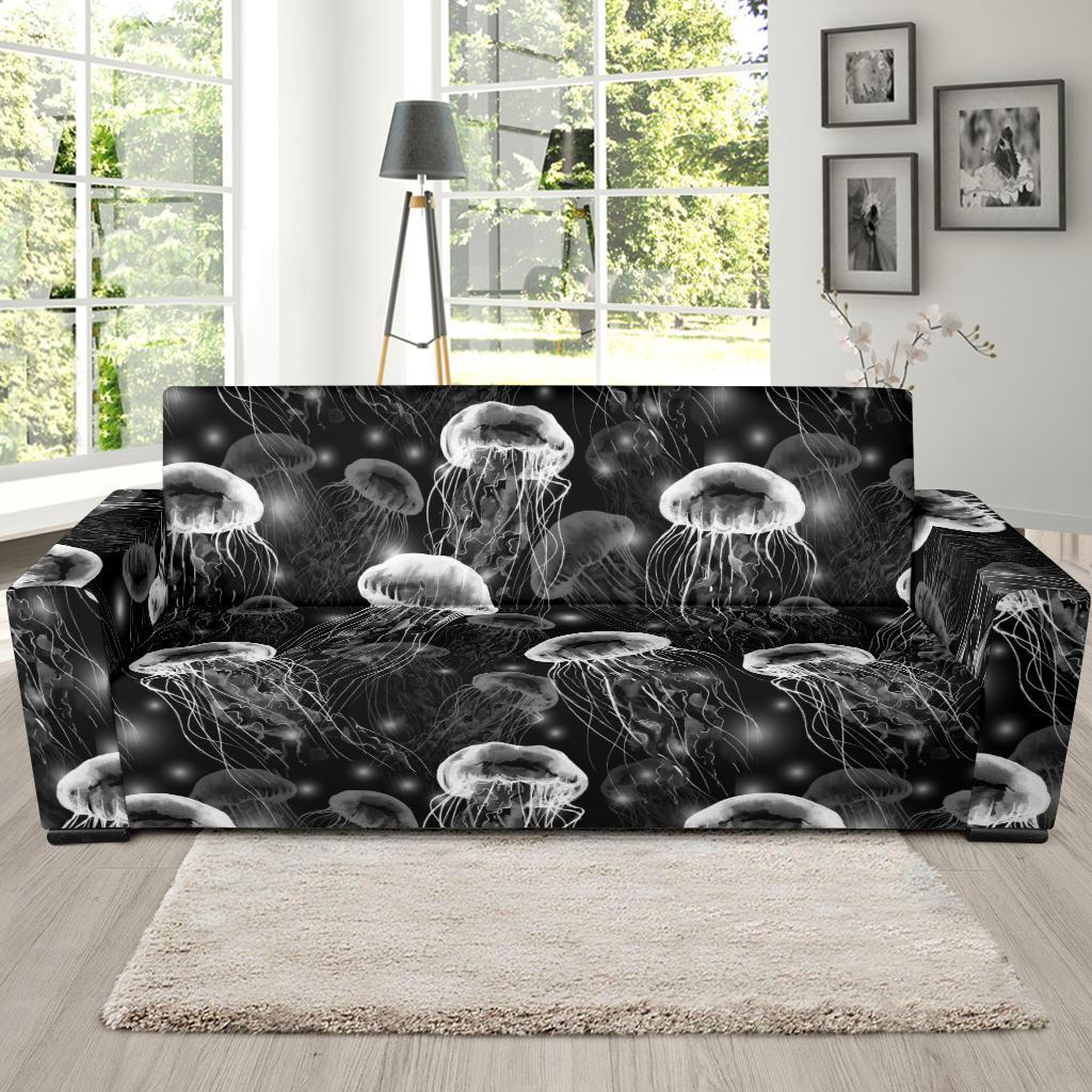 Jellyfish Pattern Print Sofa Covers-grizzshop