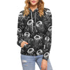 Jellyfish Pattern Print Women Pullover Hoodie-grizzshop