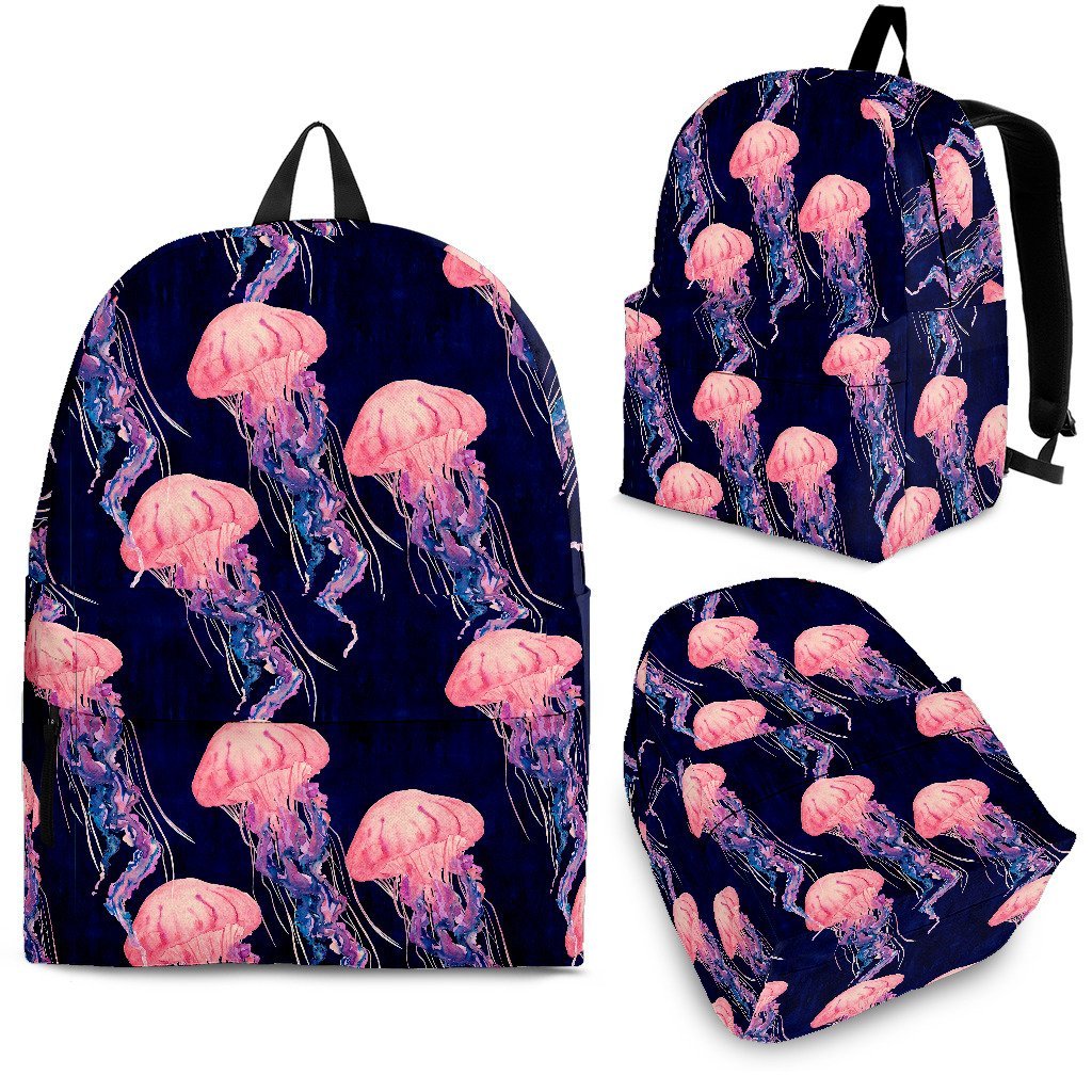 Jellyfish Print Pattern Backpack-grizzshop