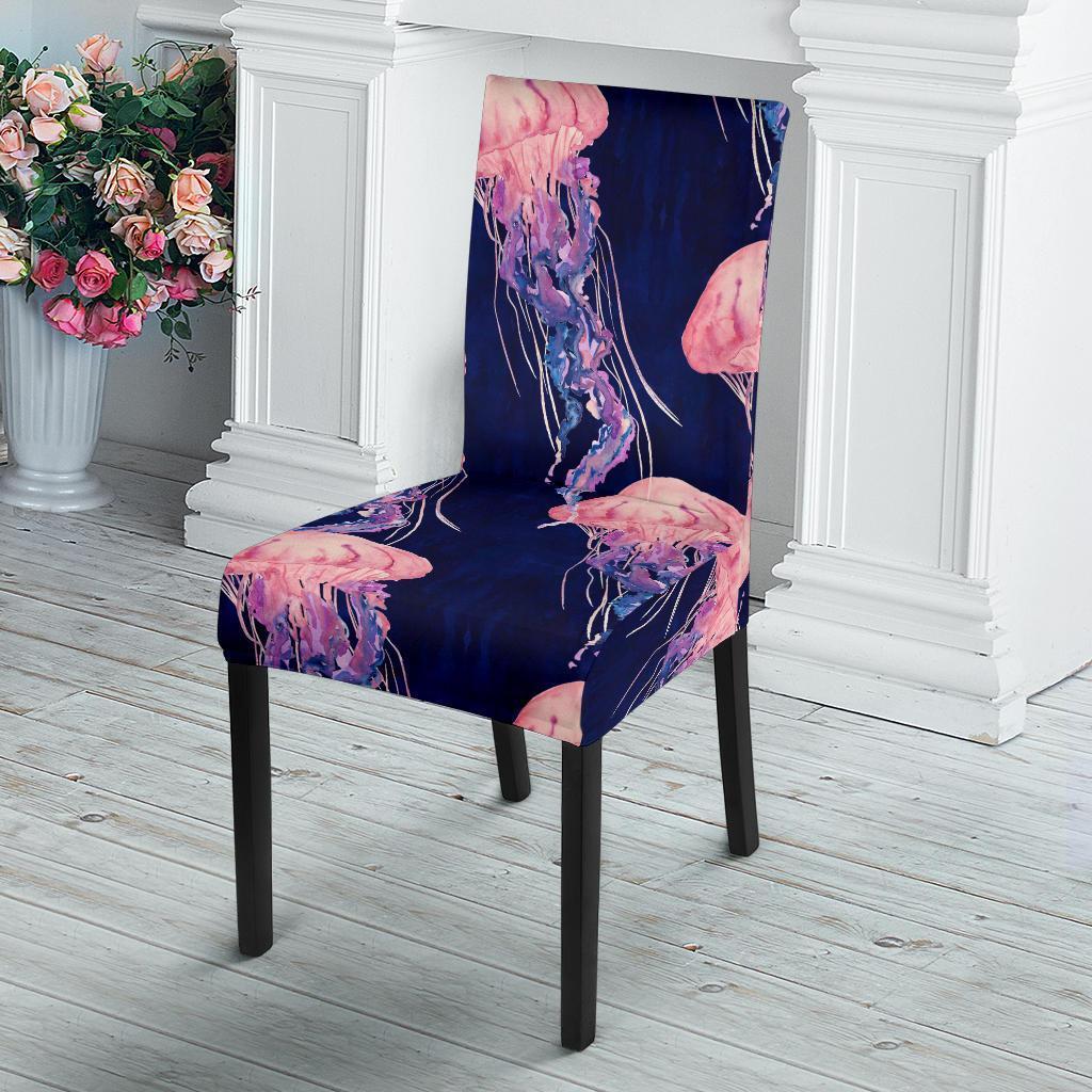 Jellyfish Print Pattern Chair Cover-grizzshop