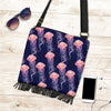 Jellyfish Print Pattern Crossbody Bags-grizzshop