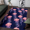 Jellyfish Print Pattern Floor Mat-grizzshop