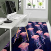 Jellyfish Print Pattern Floor Mat-grizzshop