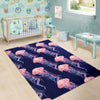 Jellyfish Print Pattern Floor Mat-grizzshop