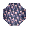 Jellyfish Print Pattern Foldable Umbrella-grizzshop