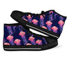 Jellyfish Print Pattern Men Women's High Top Shoes-grizzshop