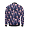 Jellyfish Print Pattern Men's Bomber Jacket-grizzshop