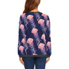 Jellyfish Print Pattern Women's Sweatshirt-grizzshop