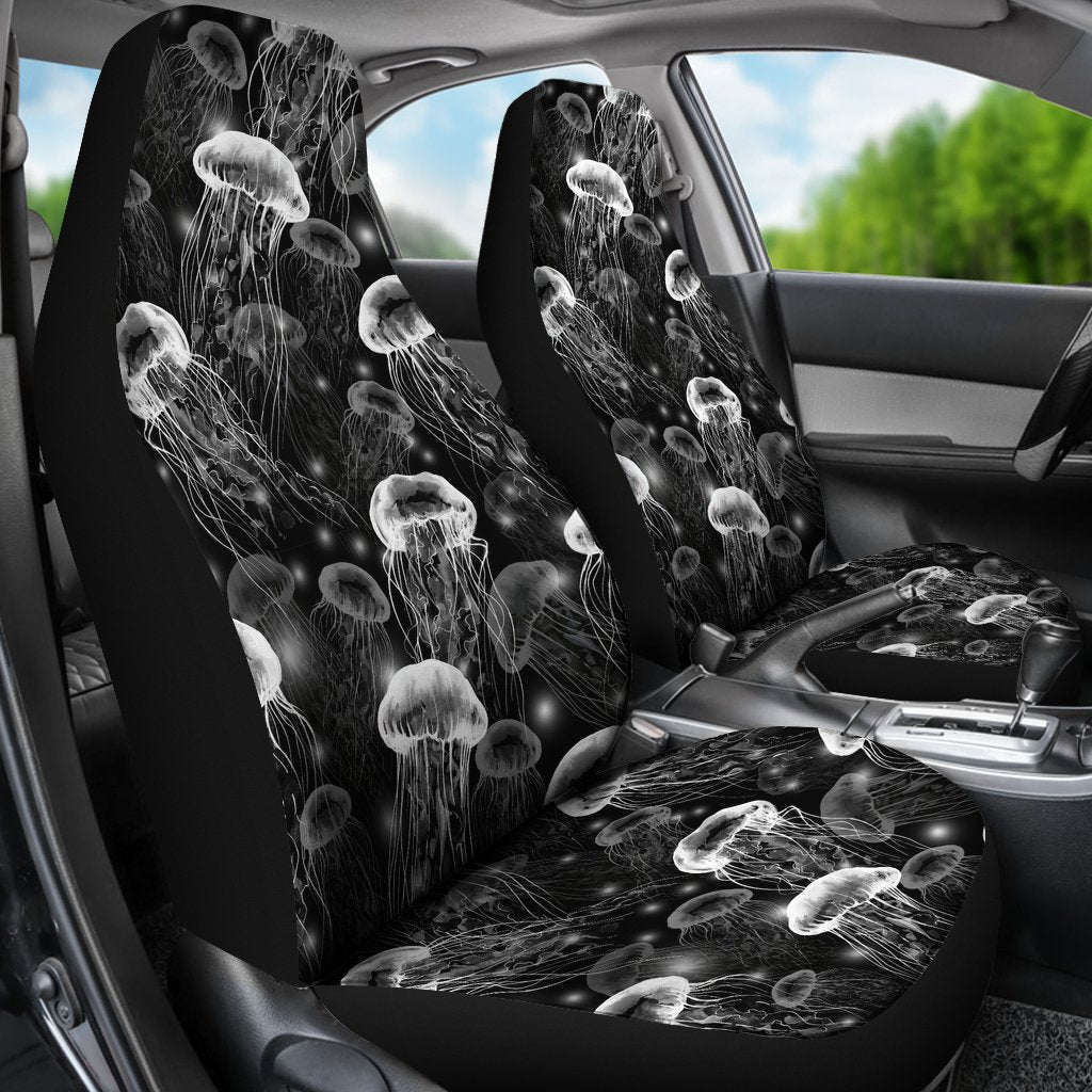 Jellyfish Pattern Print Universal Fit Car Seat Cover-grizzshop