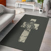 Jesus Christ Crucifixion Print Floor Mat-grizzshop