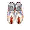 Jesus Christ From Heaven Print White Slip On Shoes-grizzshop