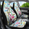 Jesus Holy Bible Books White Purple Universal Fit Car Seat Covers-grizzshop