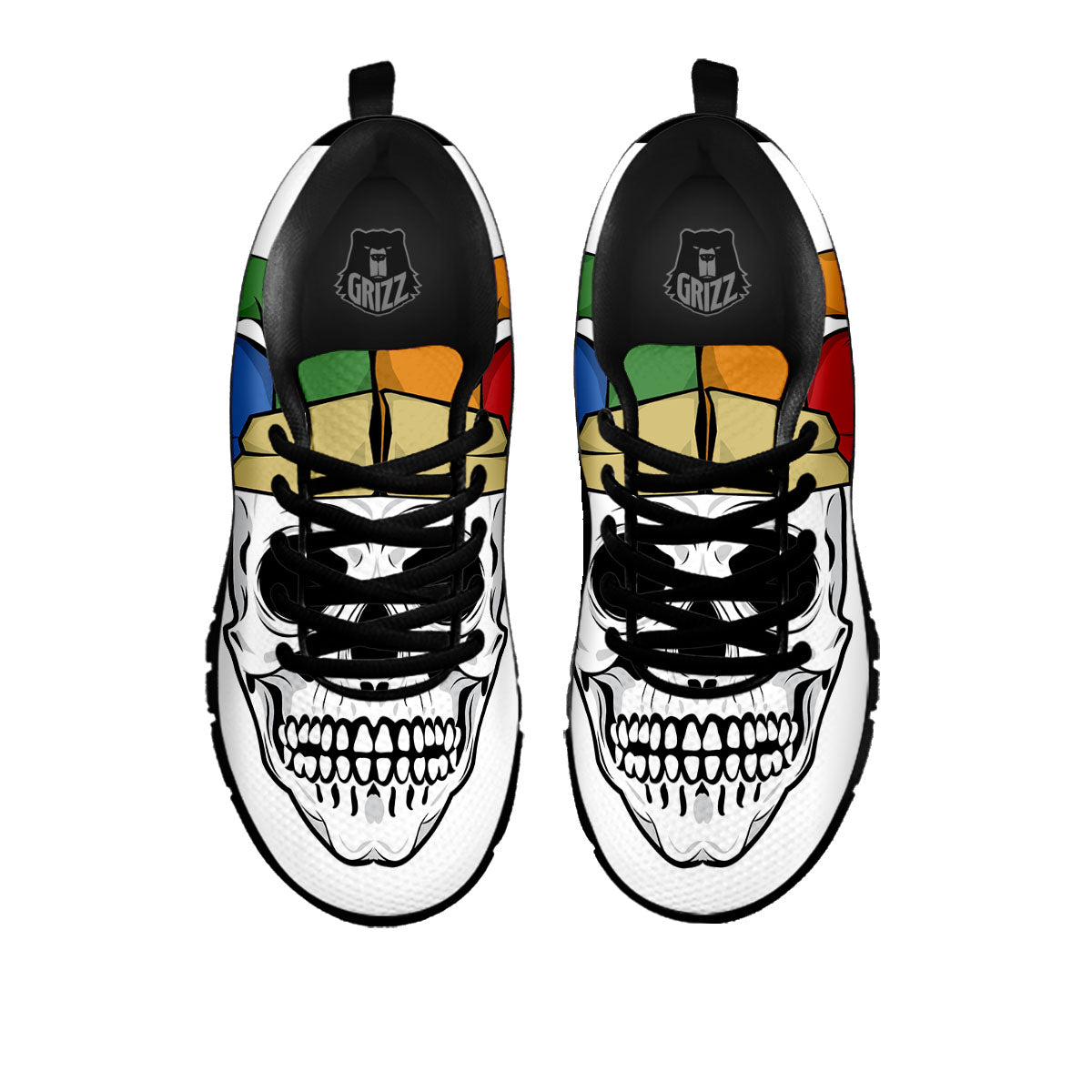 Joker Card Scary Print Black Sneaker-grizzshop